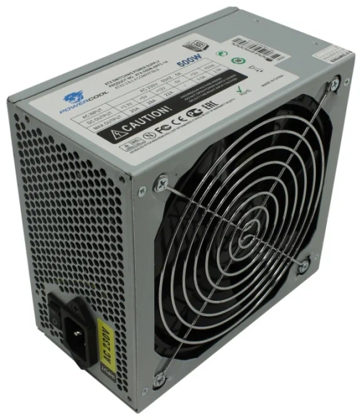 БП PowerCool &amp;lt;ATX-500W&amp;gt; ATX (24+2x4+6/8пин) После ремонта