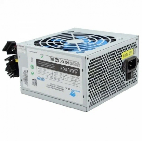 БП PowerCool &amp;lt;ATX-500W&amp;gt; ATX (24+2x4+6/8пин) После ремонта