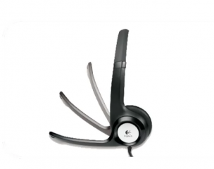 Гарнитура Logitech H390, для компьютера, накладные, проводные