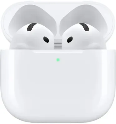 Наушники Apple A3050,A3053,A3058 AirPods 4 белый беспроводные bluetooth в ушной раковине MXP63LL/A