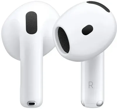 Наушники Apple A3050,A3053,A3058 AirPods 4 белый беспроводные bluetooth в ушной раковине MXP63LL/A