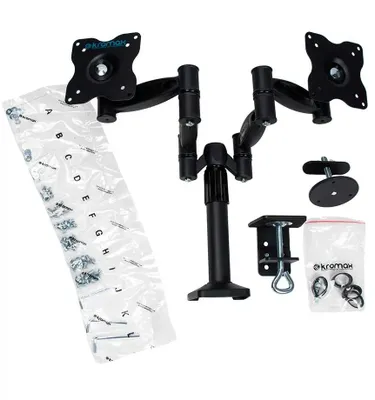 Кронштейн для мониторов ЖК Kromax OFFICE-3, до 32&amp;quot;, до 12кг, настольный, поворот и наклон