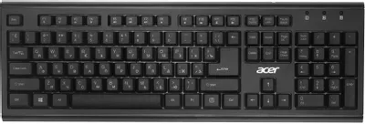 Комплект (клавиатура+мышь) Acer OKR120, USB, беспроводной [zl.kbdee.007]