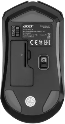 Комплект (клавиатура+мышь) Acer OKR120, USB, беспроводной [zl.kbdee.007]
