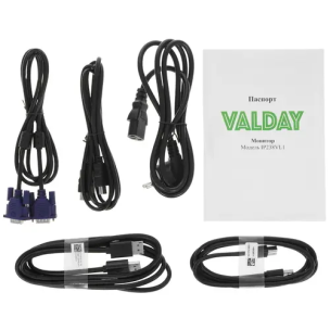 Монитор 23.8"  Valday IP238VL1 (1920x1080, 75Hz, IPS, 5ms, 1000:1, 250kd, VGA, HDMI, DP, Speakers, Pivot) РОССИЯ