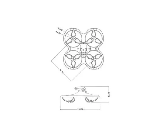 Рама квадрокоптера Cetus X (BETAFPV)