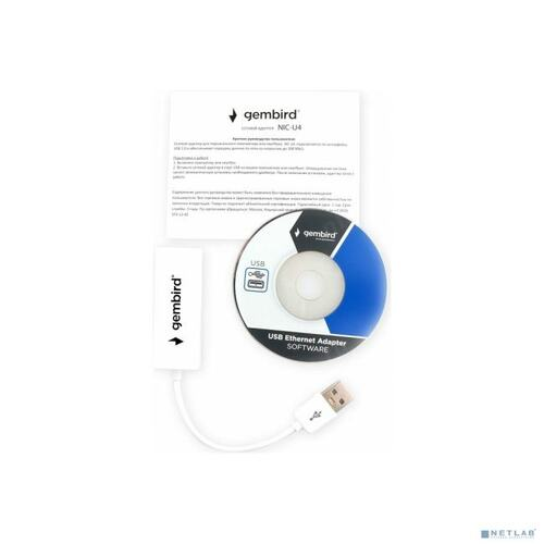 Сетевой адаптер Gembird Ethernet USB 2.0 - Fast Ethernet adapter, NIC-U4