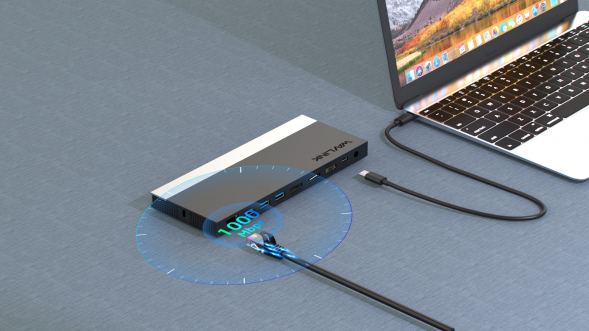 Док-станция WAVLINK WL-UMD01 Pro  USB-C GEN2 4K Universal /100W PowerDelivery Include 20V/6.5A Power Adapter/ 4xUSB3.0/1xUSB C/2xDP, HDMI 4