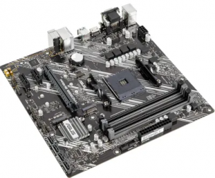 Материнская плата ASUS PRIME B550M-K (RTL) AM4 &lt;B550&gt; PCI-E Dsub+DVI+HDMI GbLAN SATA MicroATX 4DDR4