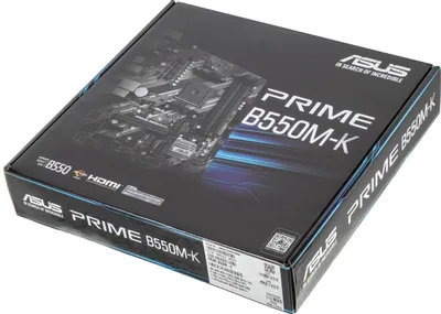 Материнская плата ASUS PRIME B550M-K (RTL) AM4 &amp;lt;B550&amp;gt; PCI-E Dsub+DVI+HDMI GbLAN SATA MicroATX 4DDR4
