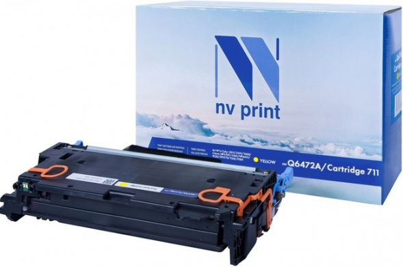 Картридж NV Print Q6472A Yellaw для HP Color LJ CP3505/3600/3800