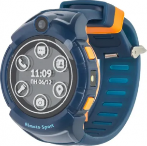 Смарт-часы Кнопка Жизни Aimoto Sport 1.44" LCD синий (9900104)