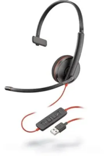 Гарнитура Plantronics Blackwire C3210-A накладные, проводные, моно