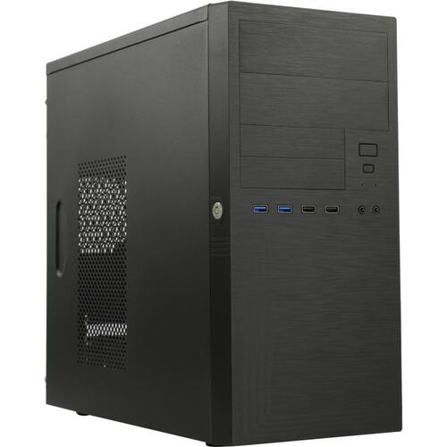 Корпус MiniTower Powerman ES555BK Black PM-450ATX USB3.0*2+USB2.0*2+Combo Audio*2 mATX  (6141875)