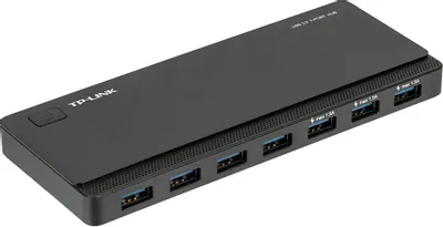 Хаб (разветвитель) TP-Link UH700 USB 3.0  7порт. черный + б.п.