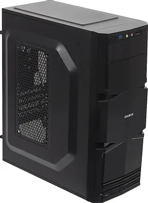 Корпус mATX Zalman ZM-T3, Mini-Tower, без БП, черный