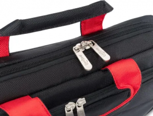 Сумка для ноутбука PC Pet PCP-A9015BK 15.6" черный/красный нейлон
