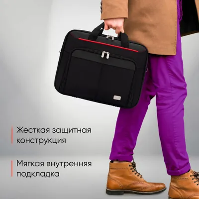 Сумка для ноутбука PC Pet PCP-A9015BK 15.6&amp;quot; черный/красный нейлон