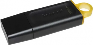 Флешка USB 128Gb Kingston DataTraveler Exodia DTX/128GB USB3.1 черный/желтый
