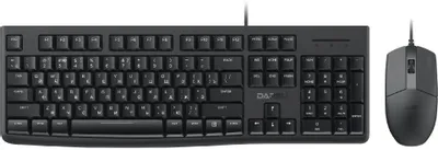 Комплект (клавиатура+мышь) DAREU MK185, USB, проводной [mk185 black ver2]