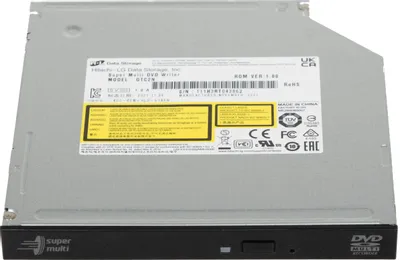 Оптический привод DVD-RW LG GTC2N, внутренний, SATA, черный, OEM