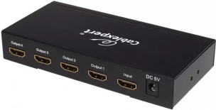 Разветвитель HDMI Cablexpert, HD19F/4x19F, 1 компьютер => 4 монитора, Full-HD, 3D, 1.4v Gembird DSP-4PH4-02