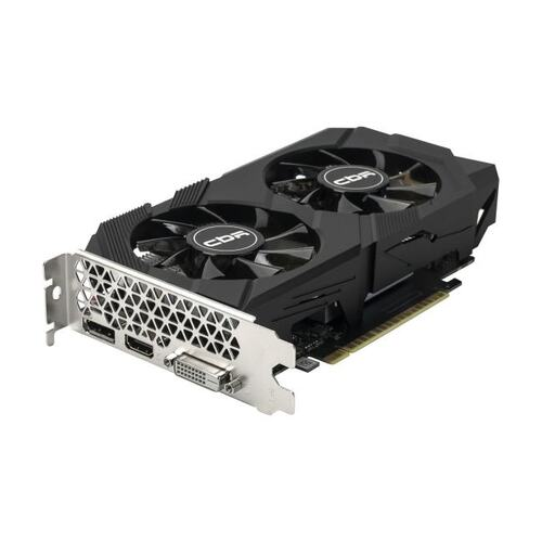 Видеокарта 4Gb CBR GTX1650 4Gb GDDR6, 128bit, 1410-1590Mhz, 1*DP + 1*HDMI + 1*DVI, 75W, Ret VGA-STX1650-4G-RTL
