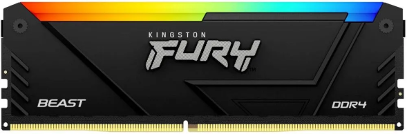 Оперативная память Kingston Fury  Beast Black RGB DDR4 3200 МГц 1x8 ГБ (KF432C16BB2A/8)