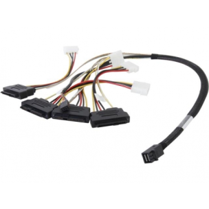 Кабель SAS SFF-8643 на 4х 8482 SAS 0,6 м