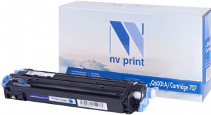 Картридж NV Print Q6001A/Canon 707 Cyan для HP Color LJ 1600/2600/Canon i-SENSYS LBP-5000 (2000k)