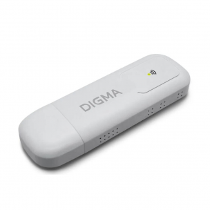 Модем 3G/4G Digma Dongle WiFi DW1960 USB Wi-Fi Firewall +Router внешний белый