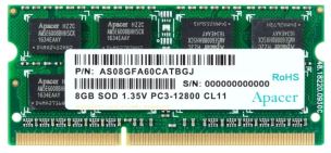 Оперативная память Apacer  8Gb DDR-III 1600MHz SO-DIMM (AS08GFA60CATBGC)