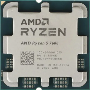 Процессор AMD Ryzen 5 7600 (100-000001015) Socket AM5 (3.8 ГГц, 6-ядер, 65 Вт)