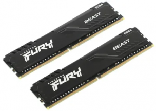 Оперативная память 64Gb Kingston Fury Beast &lt;KF432C16BBK2/64&gt; DDR4 DIMM 64Gb KIT 2*32Gb &lt;PC4-25600&gt; CL16