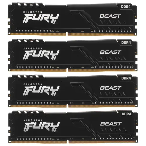 Оперативная память Kingston FURY Beast Black [KF432C16BBK4/128] 128 ГБ