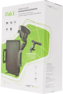 Автомобильный держатель Vertex iTab3 для планшетных компьютеров с креплением на стекло,перед.сидение