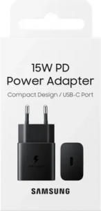 Сетевое зарядное устройство Samsung EP-T1510, USB-C, USB type-C, 2A, черный EP-T1510NBEGRU