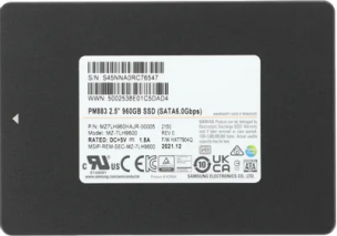 SSD накопитель 960Gb 2.5&amp;quot; SATA-3 Samsung PM883 [MZ7LH960HAJR-00005] TLC 2D NAND (R550/W520MB/s)
