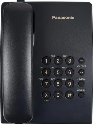 Проводной телефон Panasonic KX-TS2350RUB, черный