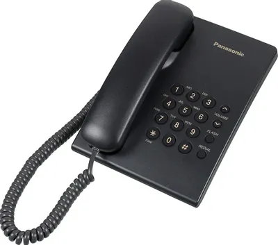 Проводной телефон Panasonic KX-TS2350RUB, черный