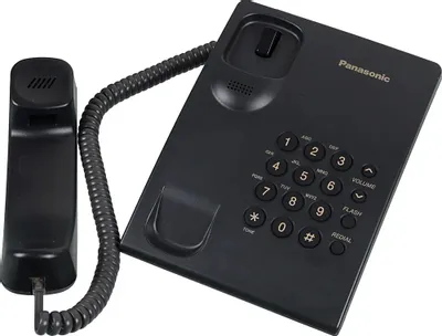 Проводной телефон Panasonic KX-TS2350RUB, черный