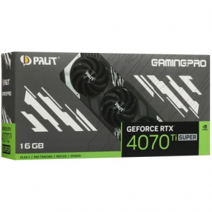 Видеокарта 16Gb Palit GeForce RTX 4070 Ti SUPER GameRock OmniBlack [NED47TS019T2-1020Q] PCIe 4.0 16 ГБ GDDR6X