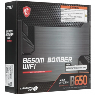 Материнская плата MSI B650M BOMBER WIFI AM5, AMD B650, 2xDDR5-5600 МГц, 1xPCI-Ex16, 2xM.2, Micro-ATX