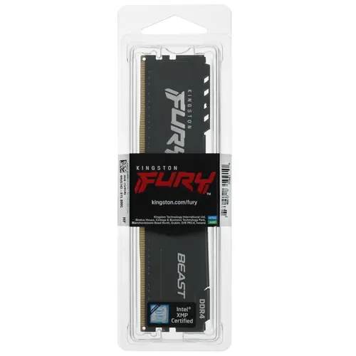 Оперативная память Kingston FURY Beast Black [KF432C16BB/8] 8 ГБ