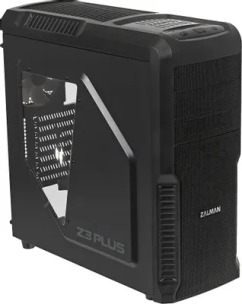Корпус ATX Zalman Z3 Plus, Midi-Tower, без БП, черный [z3+]