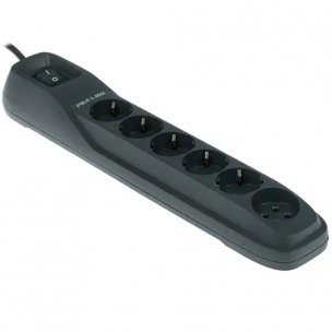 Сетевой фильтр 7,0м Pilot L-MAX черный, розетки - 6, 16 А, 3500 Вт