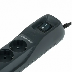 Сетевой фильтр 7,0м Pilot L-MAX черный, розетки - 6, 16 А, 3500 Вт