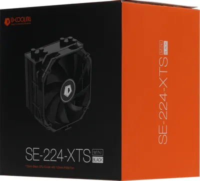 Устройство охлаждения(кулер) ID-Cooling &amp;lt;ID-COOLING SE-224-XTS MINI BLACK&amp;gt; (4пин,115x/1200/1700/AM4/AM5, 31.5 дБ,700-1600об/мин, Al+тепл.трубки)