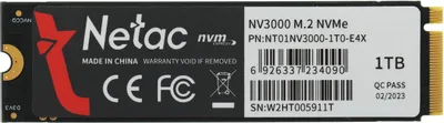 SSD накопитель 1 Tb M.2 2280 M Netac NV3000 &amp;lt;NT01NV3000-1T0-E4X&amp;gt;