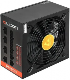 Блок питания 650W Модульный БП Chieftec Silicon SLC-650C (ATX 2.3, 650W, 80 PLUS BRONZE, Active PFC, 140mm fan, Full Cable Management) Retail